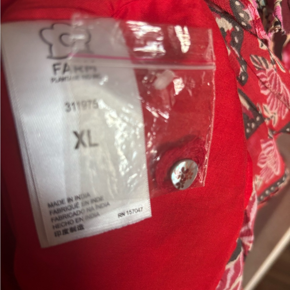 FARM Rio Red Floral-Patterned Ruffle Dress - Picture 8 of 8